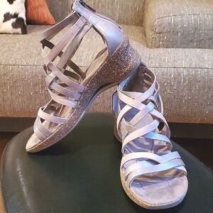 Ahnu Trolley Strapoy Wedge Sandals, Size W7, Excellent Cond!